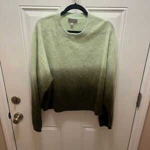 J. Crew Women's Green Gradient Sweater